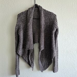 Charlotte Russe Textured Gray Cardigan